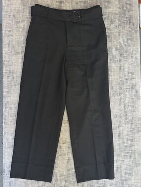 Club Monaco Black Straight-Leg Dress Pants